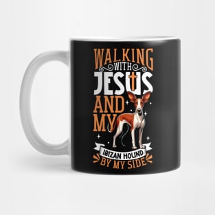 Jesus and dog - Ibizan Hound Mug